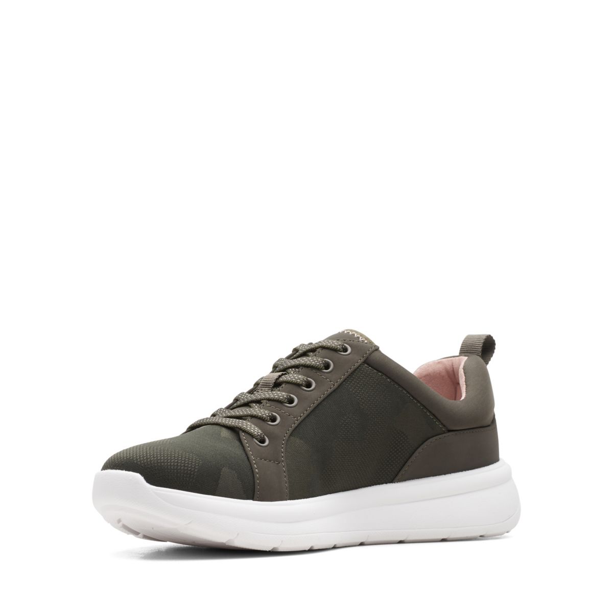 Dark Olive Clarks Ezera Lace Women's Trainers | 15230614