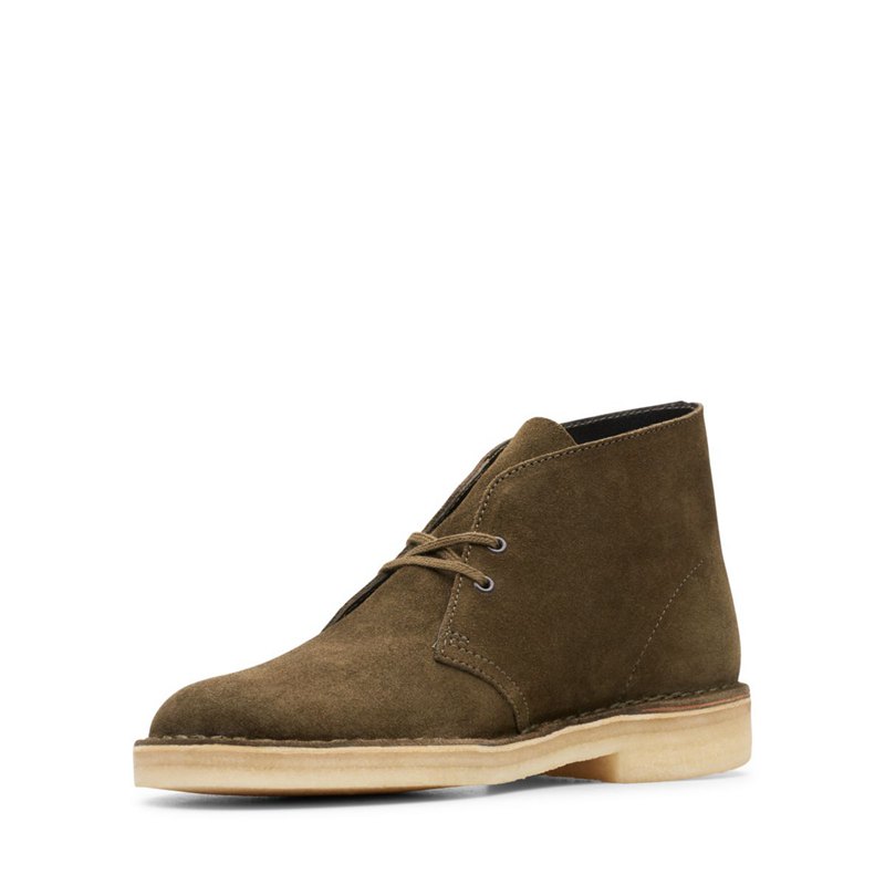 Dark Olive Clarks Originals Men's Desert Boots | 37115721