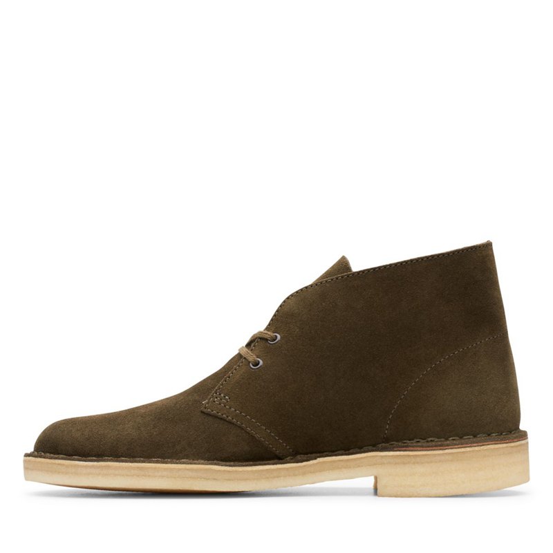 Dark Olive Clarks Originals Men's Desert Boots | 37115721