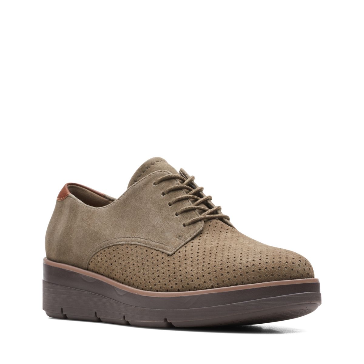 Dark Olive Clarks Shaylin Lace Women's Casual Shoes | 35338628