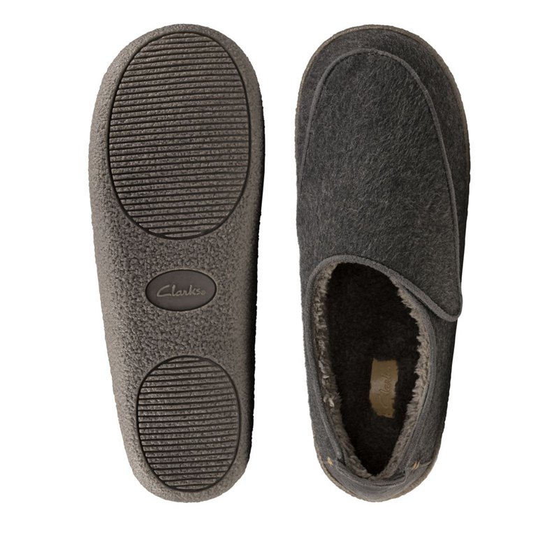 Deep Grey Clarks Relaxed Charm Men's Slip On | 58791352