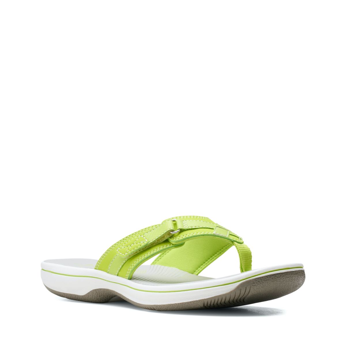 Green Clarks BREEZE SEA Women's Flip Flops | 67134743