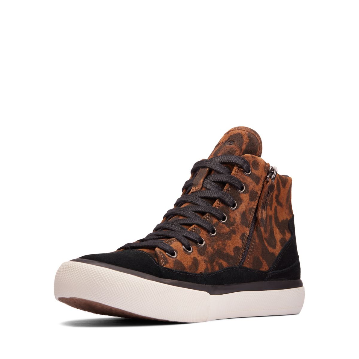 Leopard Clarks Aceley Zip Hi Women's Trainers | 66406116