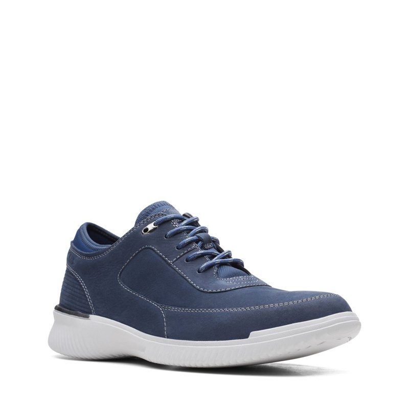 Navy Clarks Donaway Lace Men's Trainers | 33027634