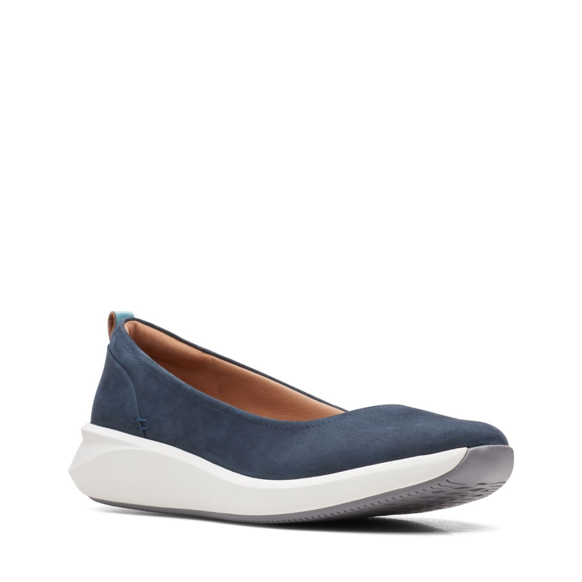 Navy Clarks Un Rio Vibe Women's Ballerina | 10815201