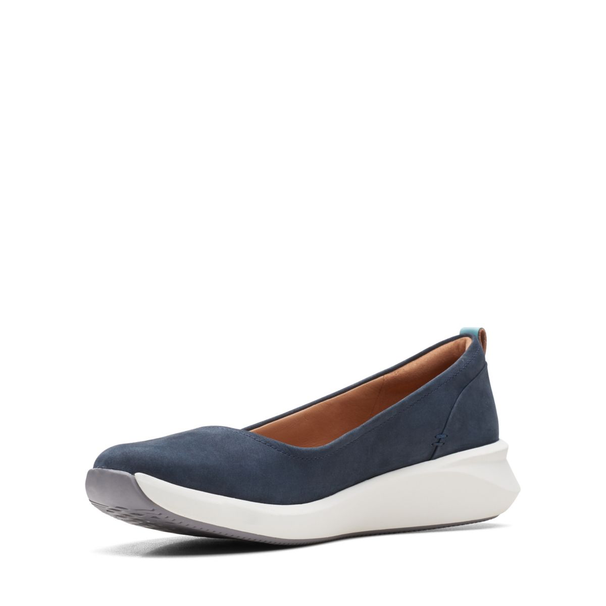 Navy Clarks Un Rio Vibe Women's Ballerina | 10815201