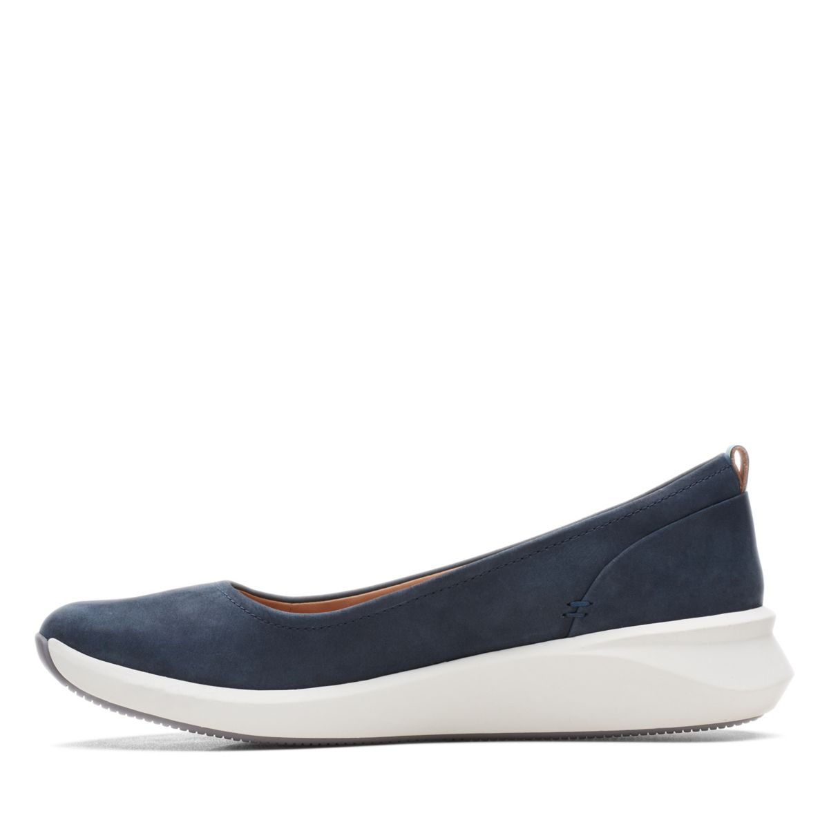 Navy Clarks Un Rio Vibe Women's Ballerina | 10815201