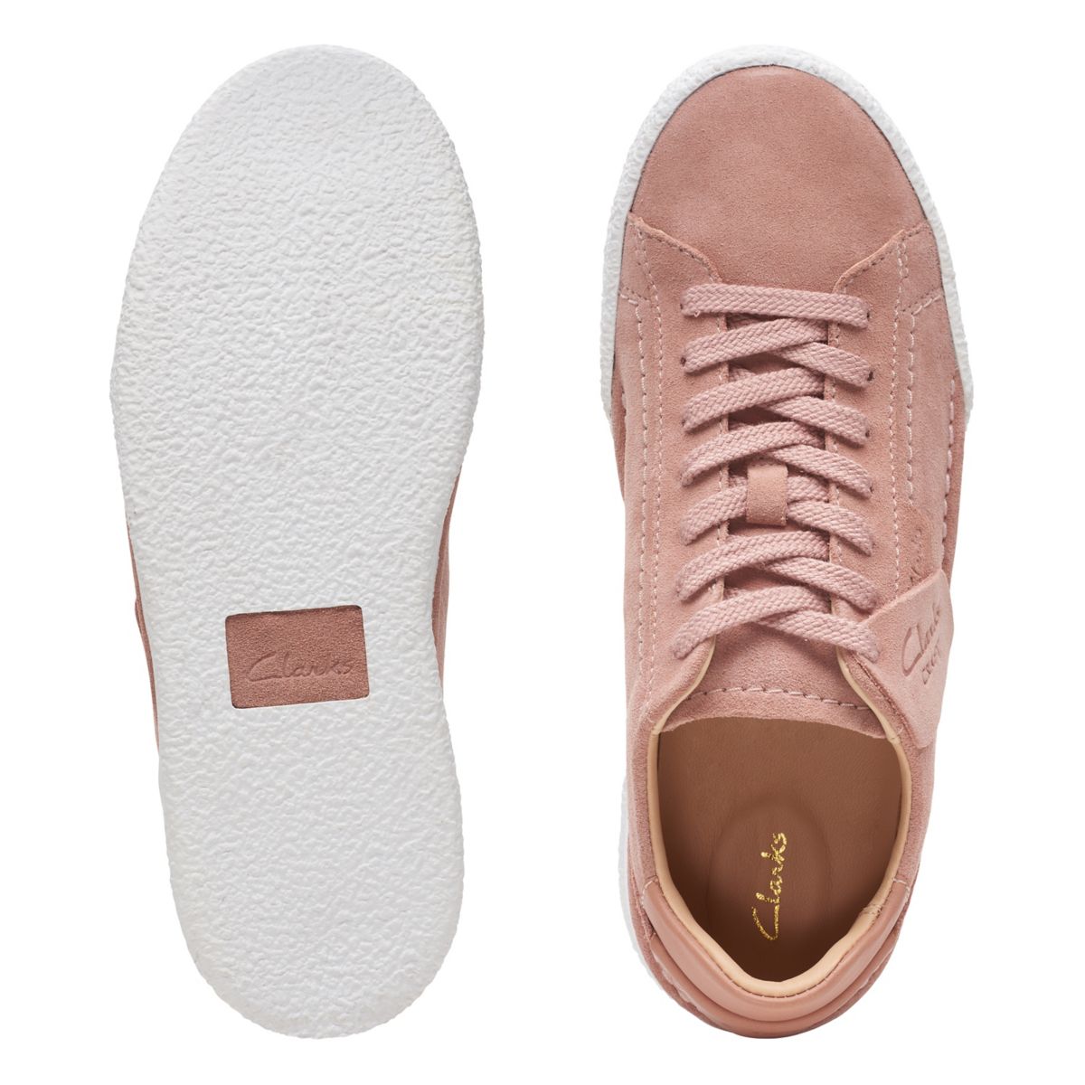 Rose Clarks Craft Cup Lace Women's Trainers | 49128270