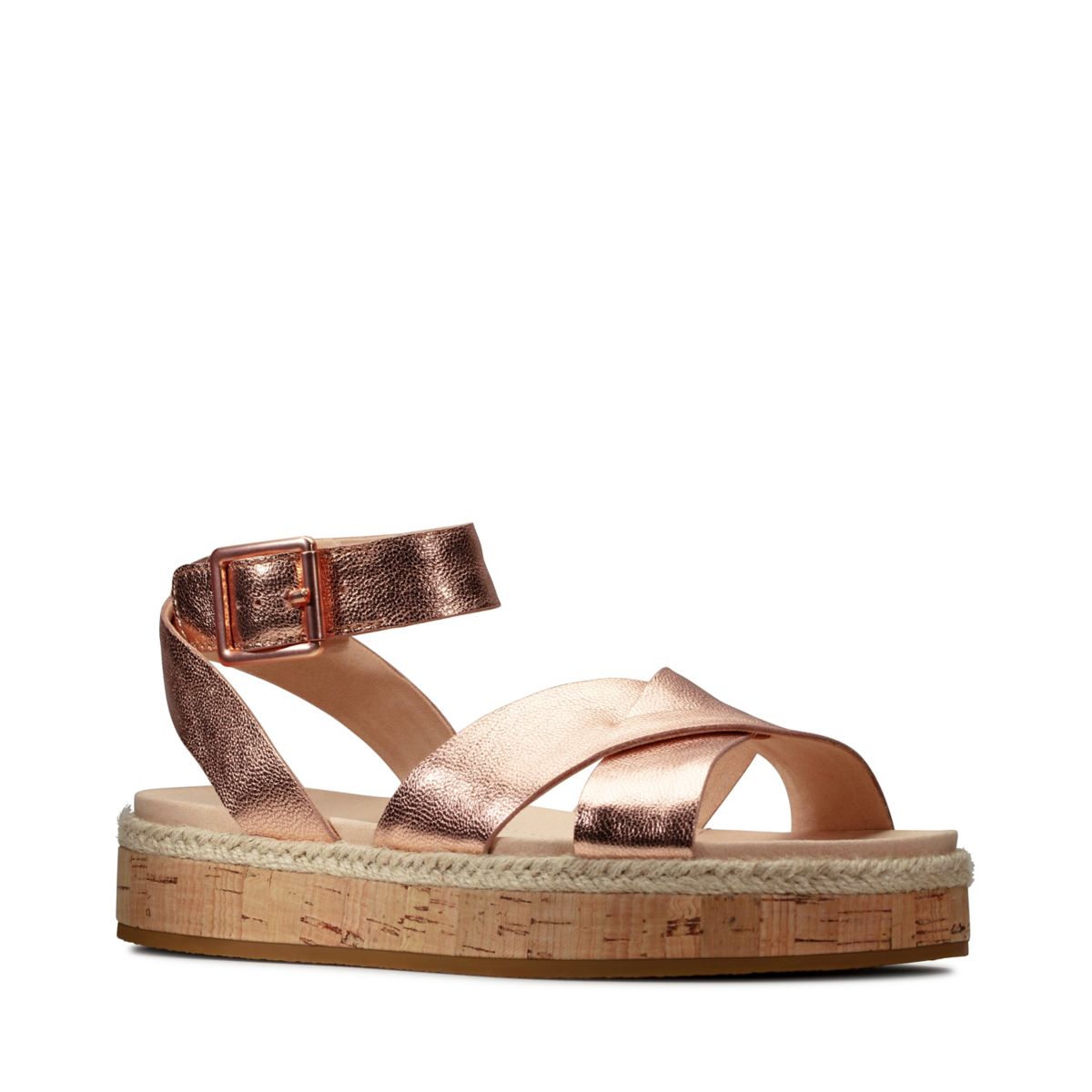 Rose Gold Clarks Botanic Poppy Women's Sandals | 37256506