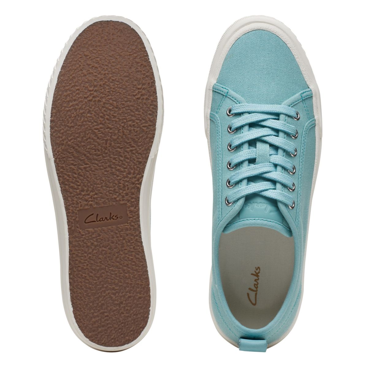 Turquoise Clarks Roxby Lace Women's Trainers | 44133610