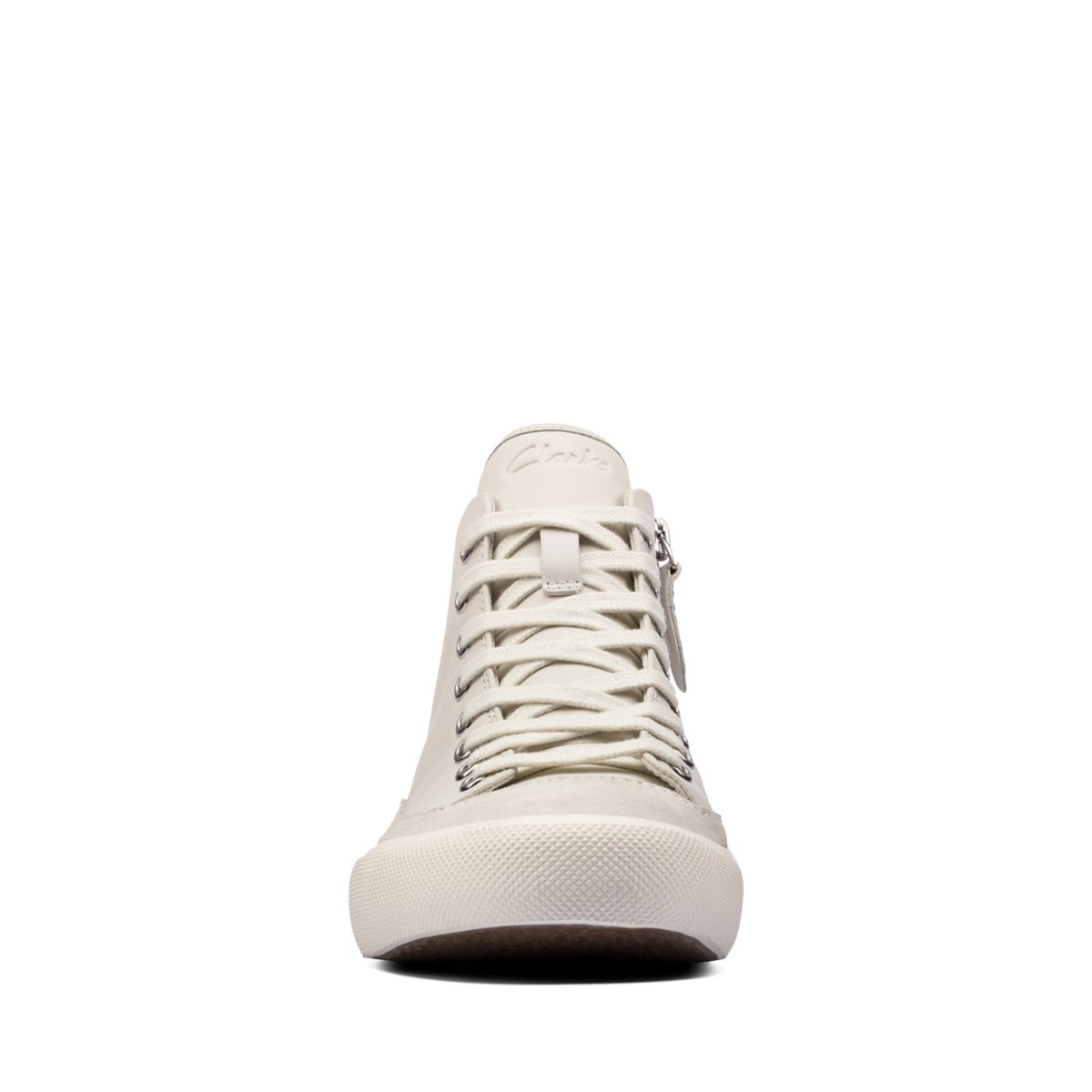 White Clarks Aceley Zip Hi Women's Trainers | 11711119