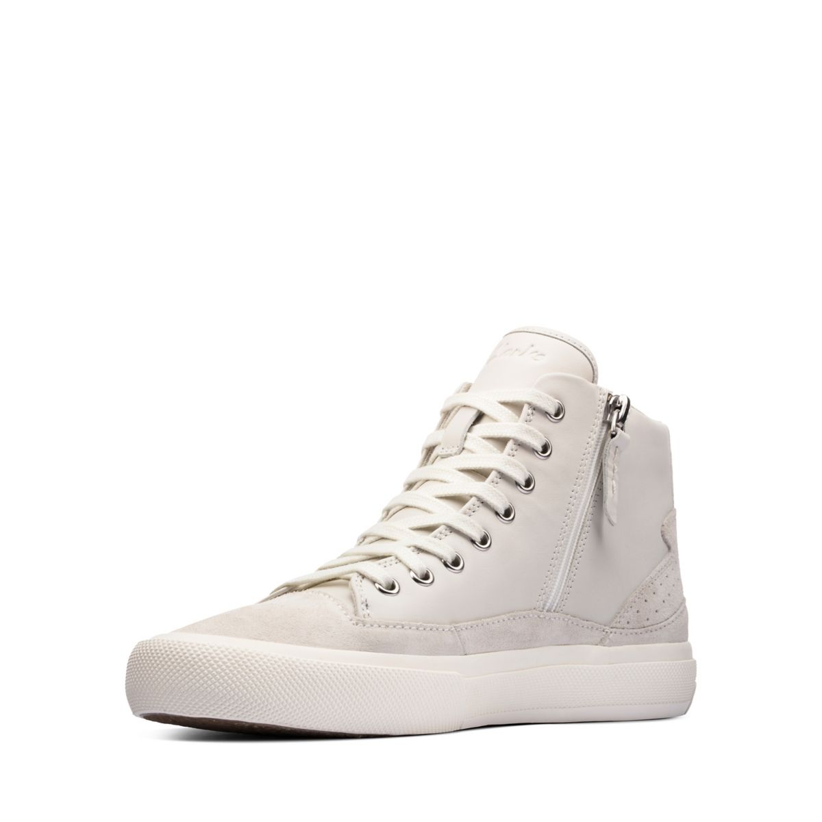 White Clarks Aceley Zip Hi Women's Trainers | 11711119