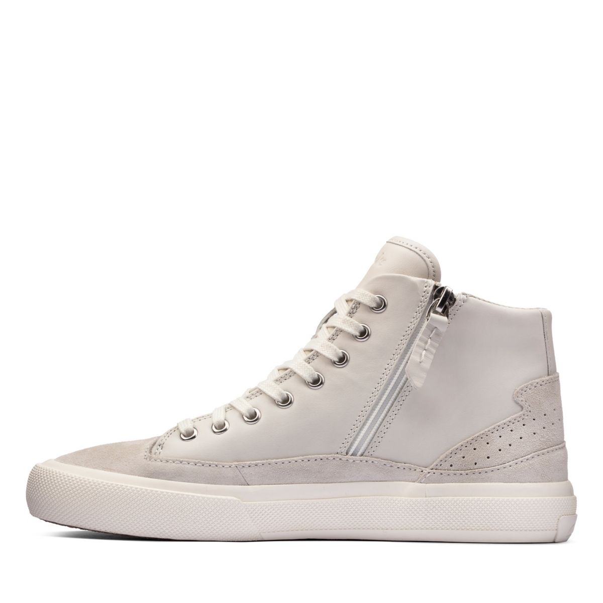 White Clarks Aceley Zip Hi Women's Trainers | 11711119