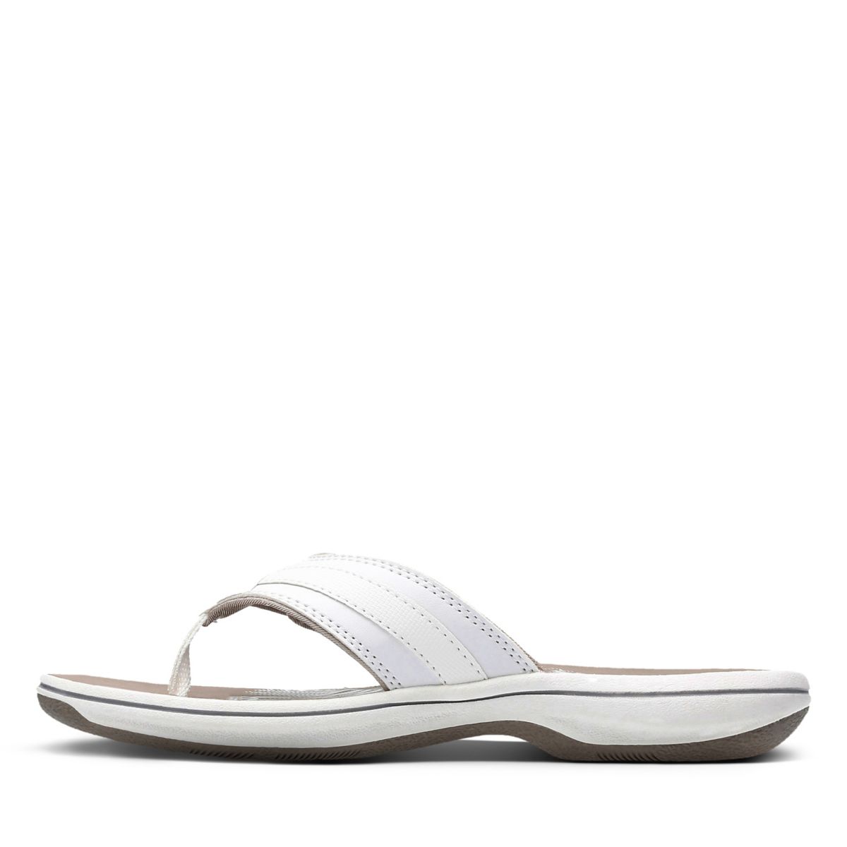 White Clarks BREEZE SEA Women's Flip Flops | 92078716