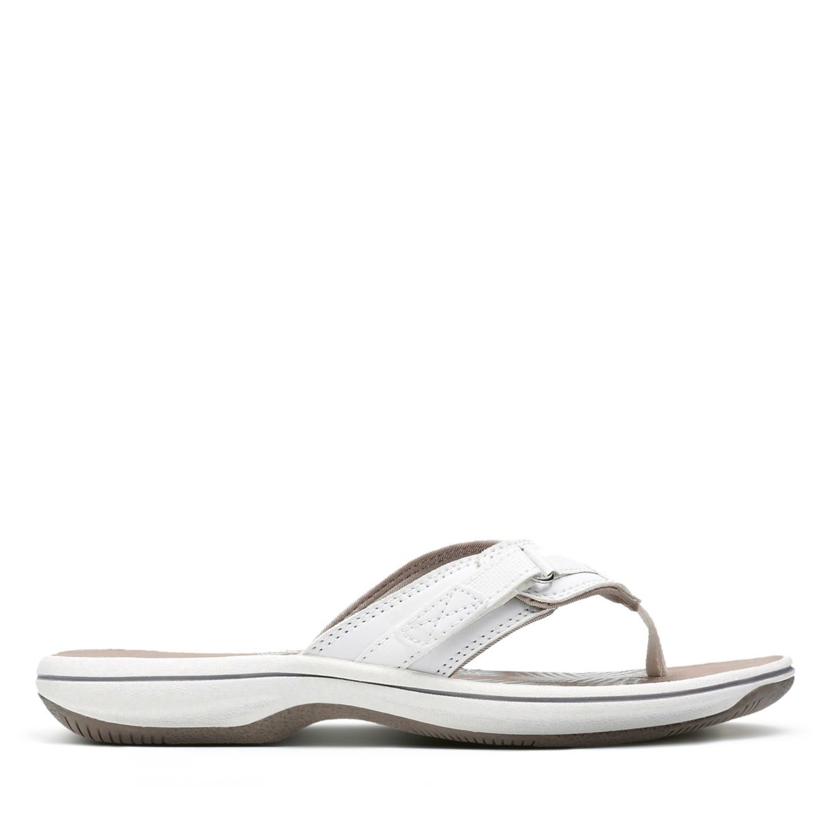 White Clarks BREEZE SEA Women\'s Flip Flops | 92078716