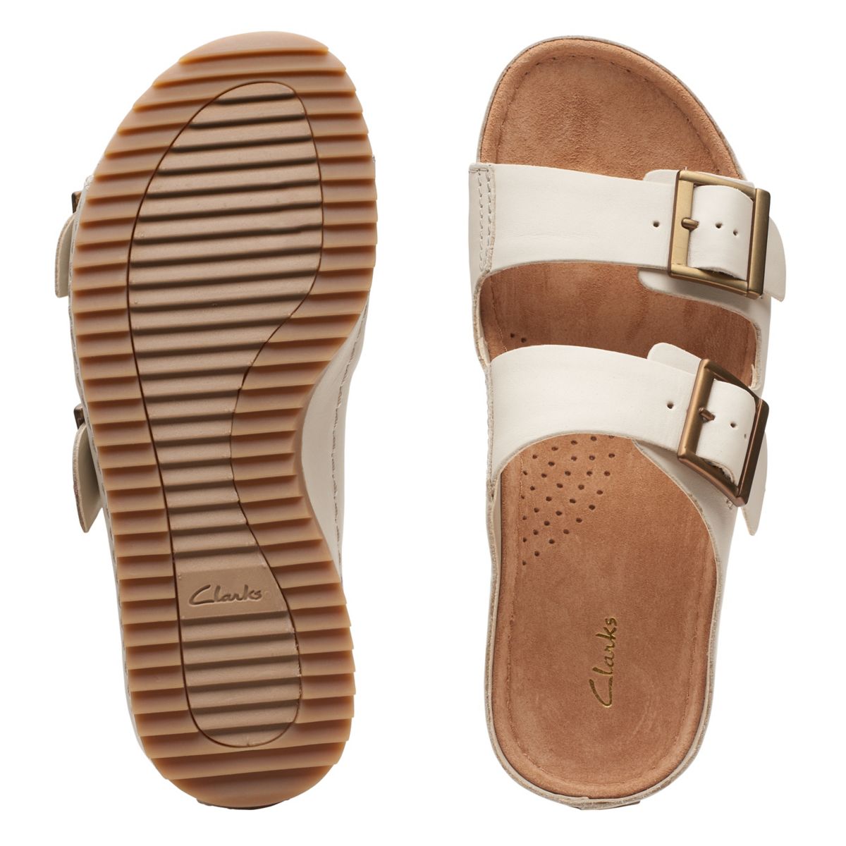 White Clarks Brookleigh Sun Women's Mules | 70396435