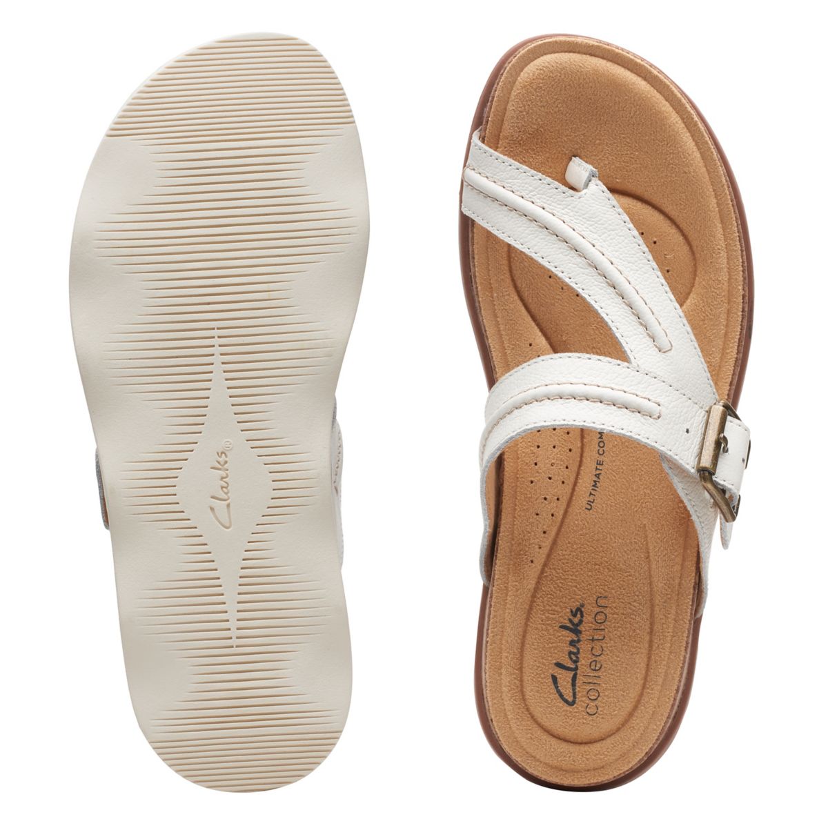 White Clarks Brynn Madi Women's Flip Flops | 96808890