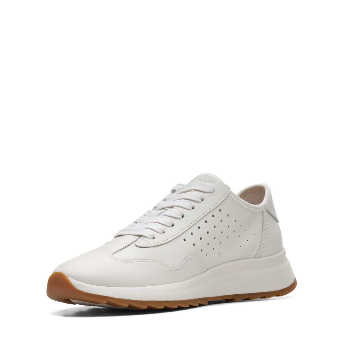 White Clarks Dash Lite Lace Women's Trainers | 47512695