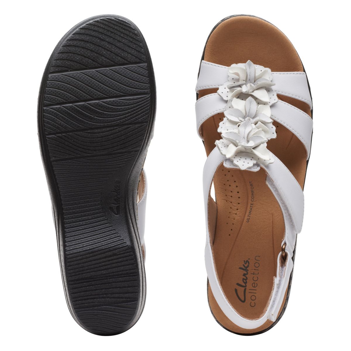 White Clarks Merliah Sheryl Women's Sandals | 73997349