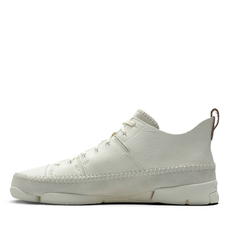 White Clarks Trigenic Flex Men's Trainers | 70350189